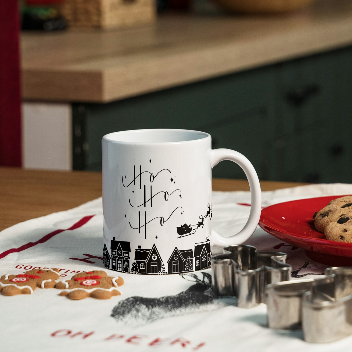 Caneca Natal "Feliz Natal" Casa - Coleção Christmas