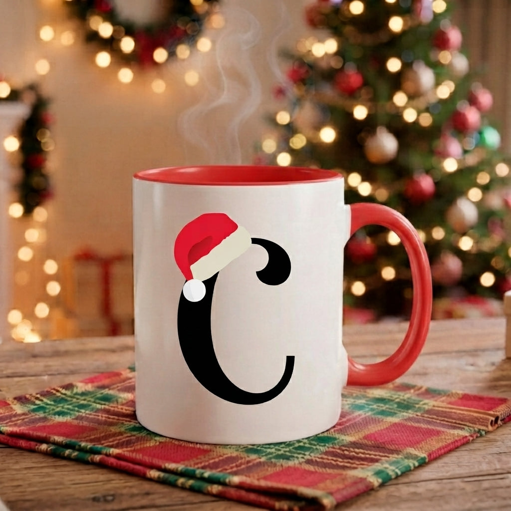 Caneca Natal Alfabeto "Iniciais Nomes" - Coleção Natal