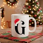 Caneca Natal Alfabeto "Iniciais Nomes" - Coleção Christmas