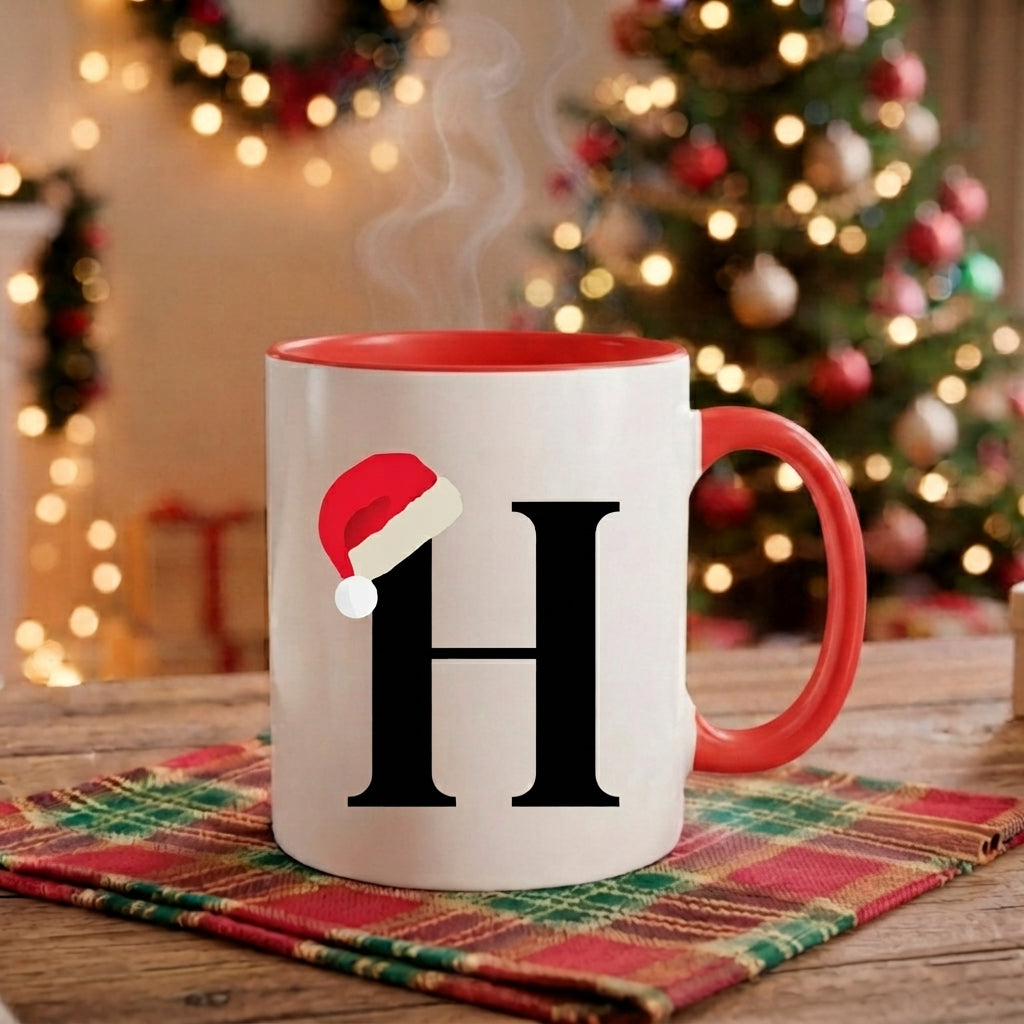 Caneca Natal Alfabeto "Iniciais Nomes" - Coleção Natal