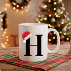 Caneca Natal Alfabeto "Iniciais Nomes" - Coleção Christmas