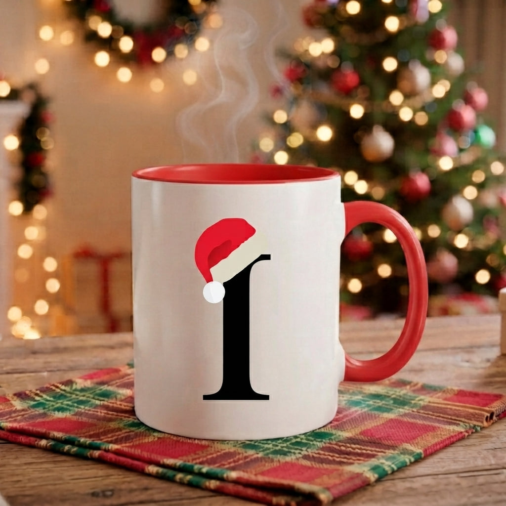 Caneca Natal Alfabeto "Iniciais Nomes" - Coleção Natal