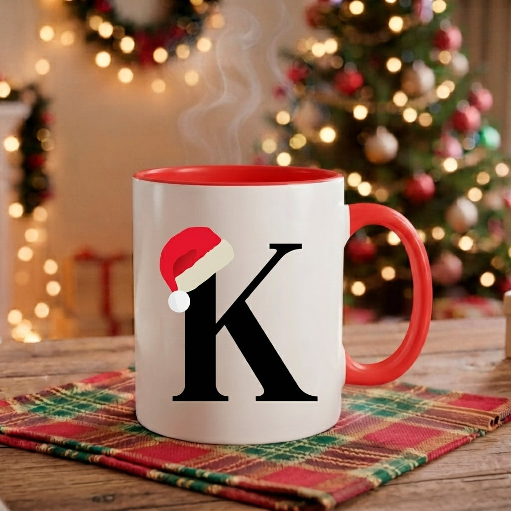 Caneca Natal Alfabeto "Iniciais Nomes" - Coleção Natal
