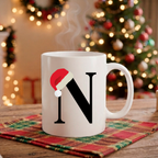 Caneca Natal Alfabeto "Iniciais Nomes" - Coleção Christmas