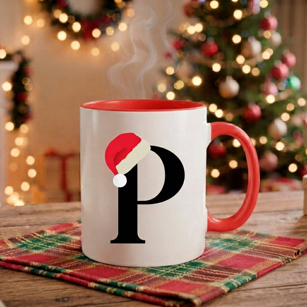 Caneca Natal Alfabeto "Iniciais Nomes" - Coleção Natal