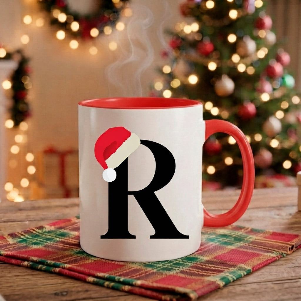 Caneca Natal Alfabeto "Iniciais Nomes" - Coleção Natal