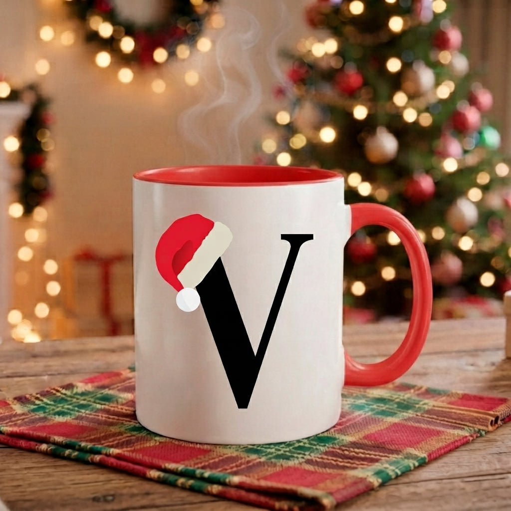 Caneca Natal Alfabeto "Iniciais Nomes" - Coleção Natal