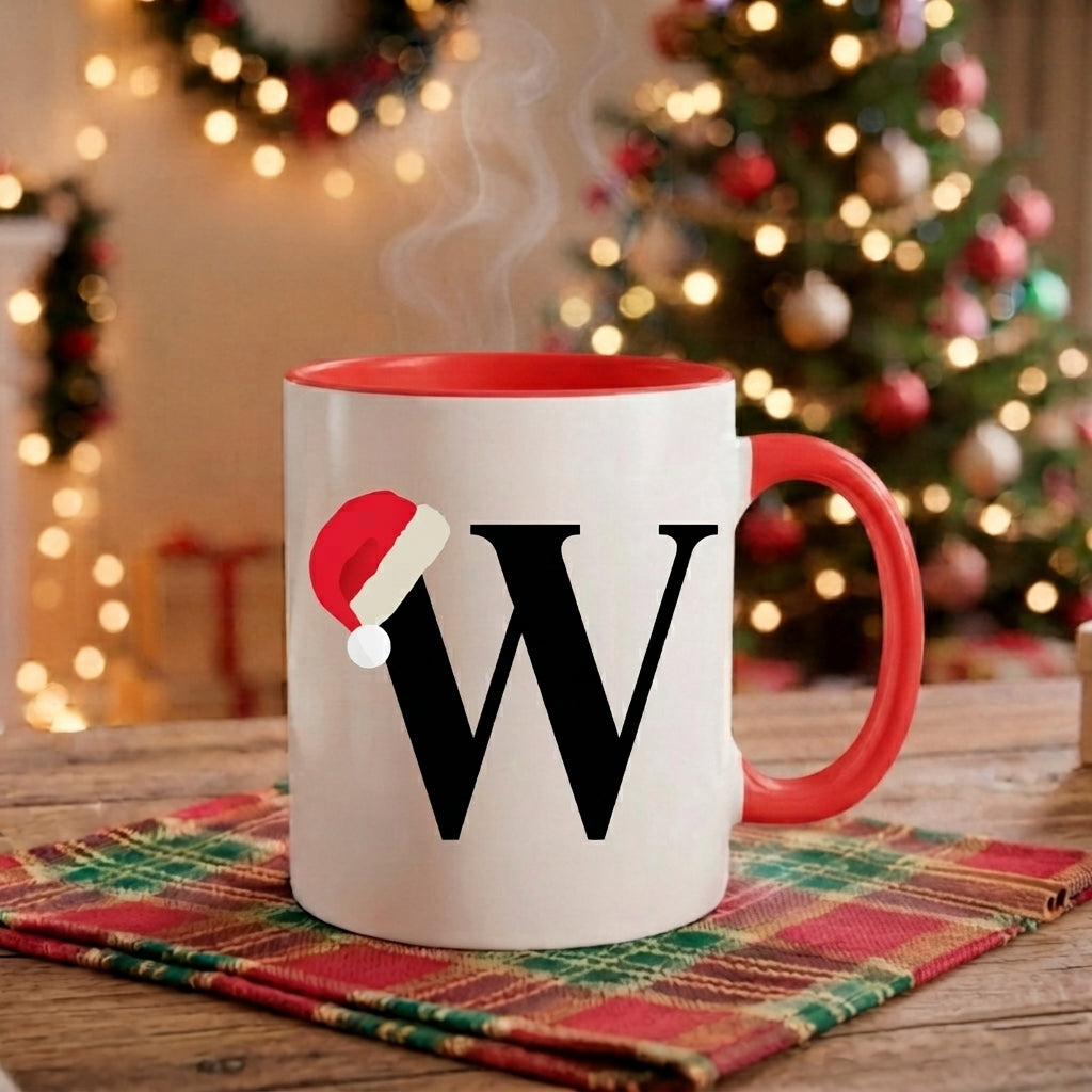 Caneca Natal Alfabeto "Iniciais Nomes" - Coleção Natal