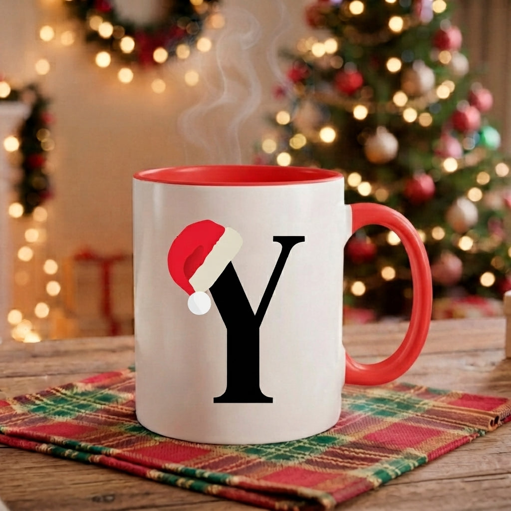 Caneca Natal Alfabeto "Iniciais Nomes" - Coleção Natal