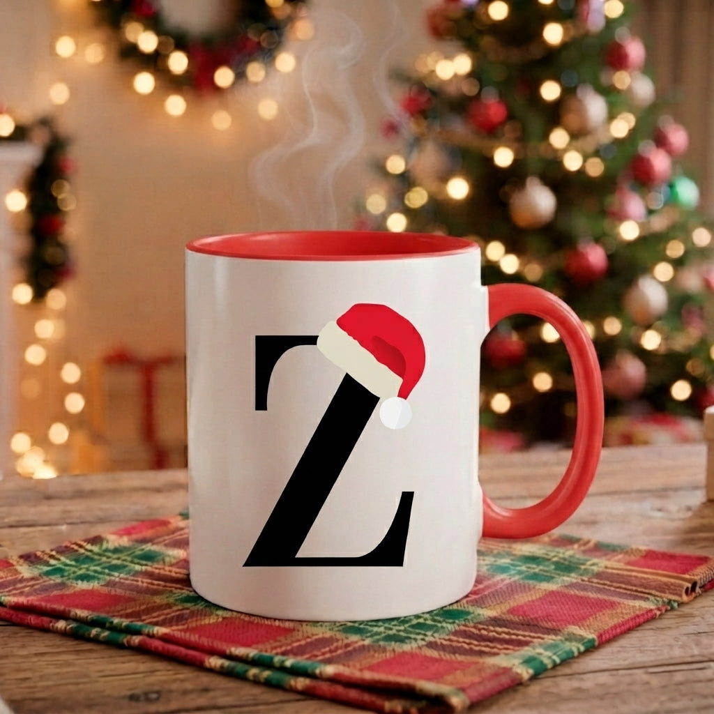 Caneca Natal Alfabeto "Iniciais Nomes" - Coleção Natal