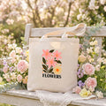 Tote Bag Floral "Flowers" | Saco Algodão 180g