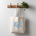 Tote Bag Floral "Good Vibes" | Saco Algodão 180g - Coleção Florais