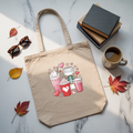 Tote Bag "Coffee" | Saco Algodão 180g - Coleção Florais