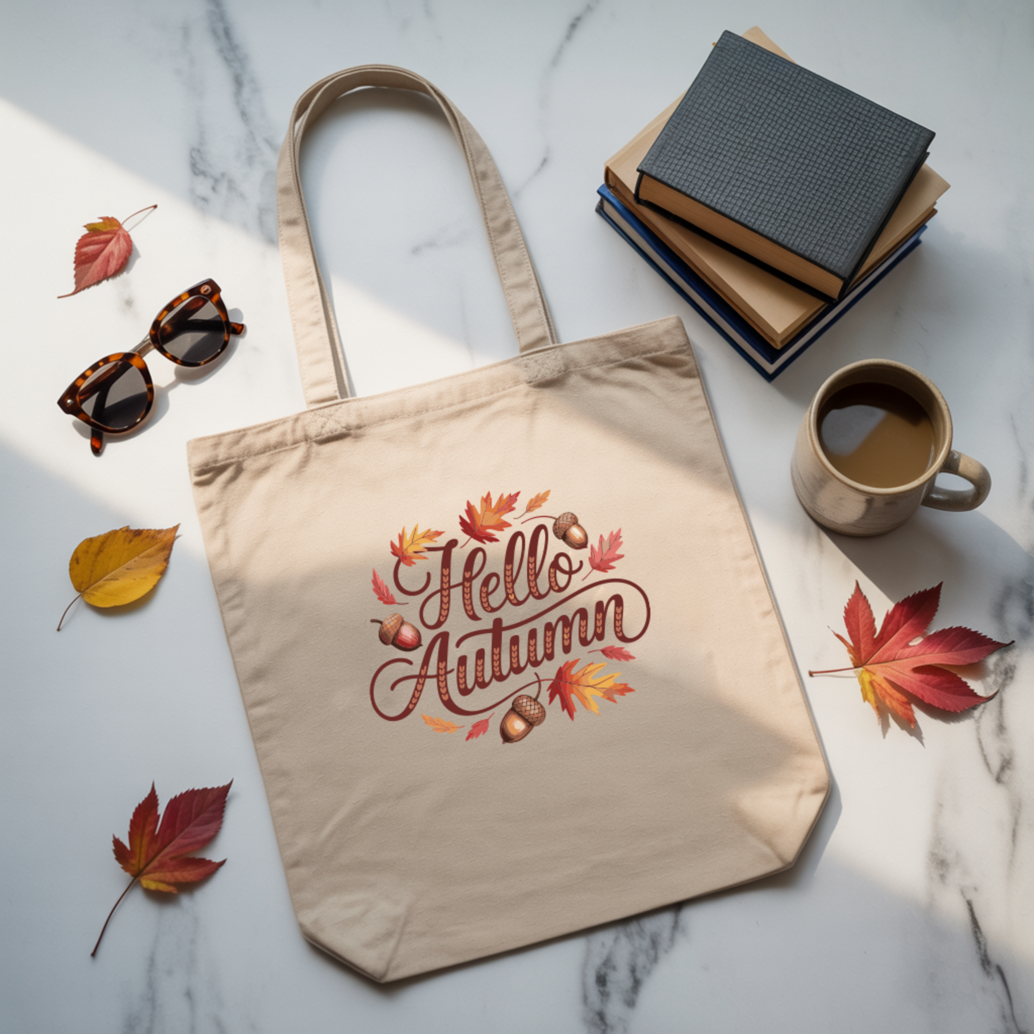 Tote Bag Hello Autumn | Saco 100% Algodão 180g - Coleção Halloween