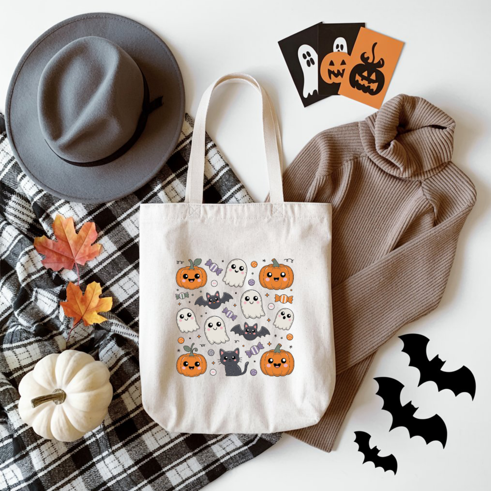 Tote Bag Halloween Cat | Saco Algodão 180g
