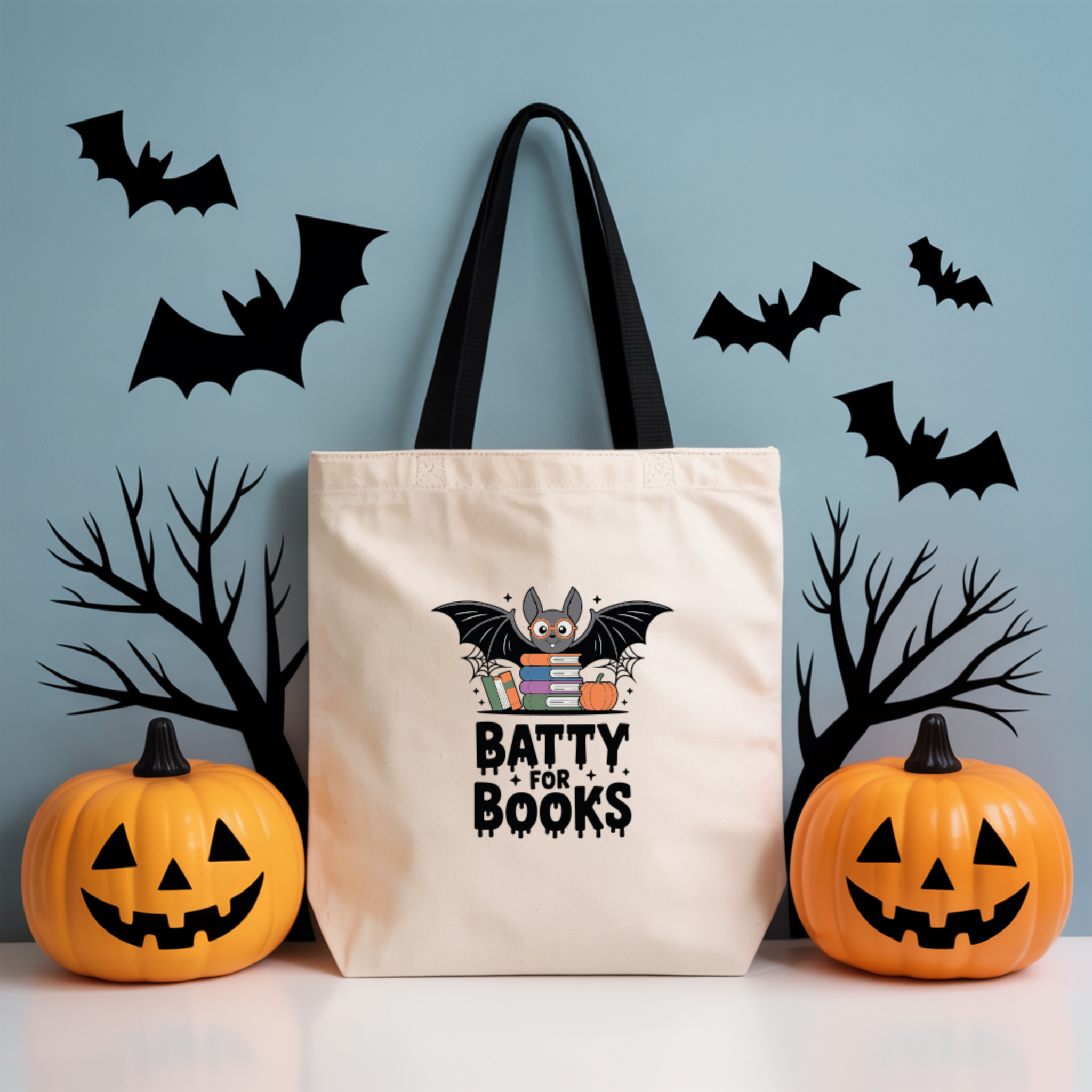 Tote Bag Halloween - Books | Saco Algodão 180g | Halloween