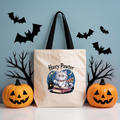 Tote Bag Cat "Halloween"  | Saco Algodão Halloween 180gm