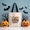 Tote Bag "Happy Halloween"  | Saco Algodão Halloween 180gm