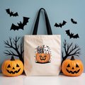 Tote Bag Cats "Halloween"  | Saco Algodão Halloween 180gm - Cats