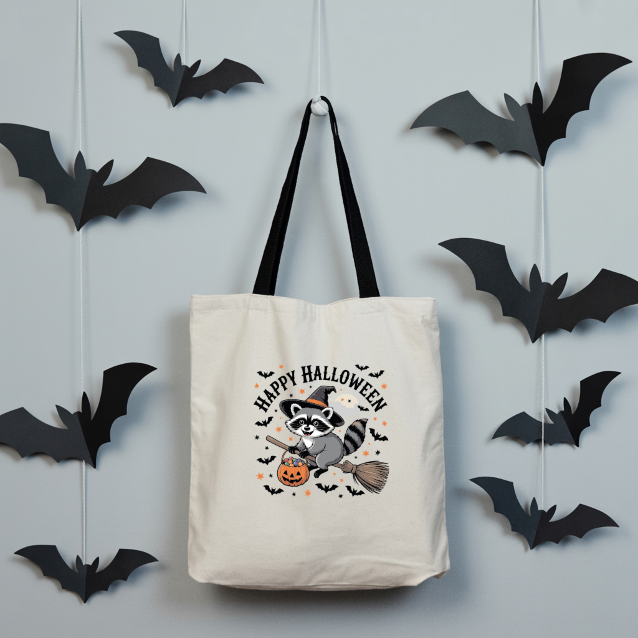 Tote Bag "Happy Halloween"  | Saco 100% Algodão 180gm  | Coleção Halloween
