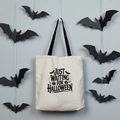 Tote Bag Just Waiting for Halloween | Saco 100% Algodão 180g  | Coleção Halloween