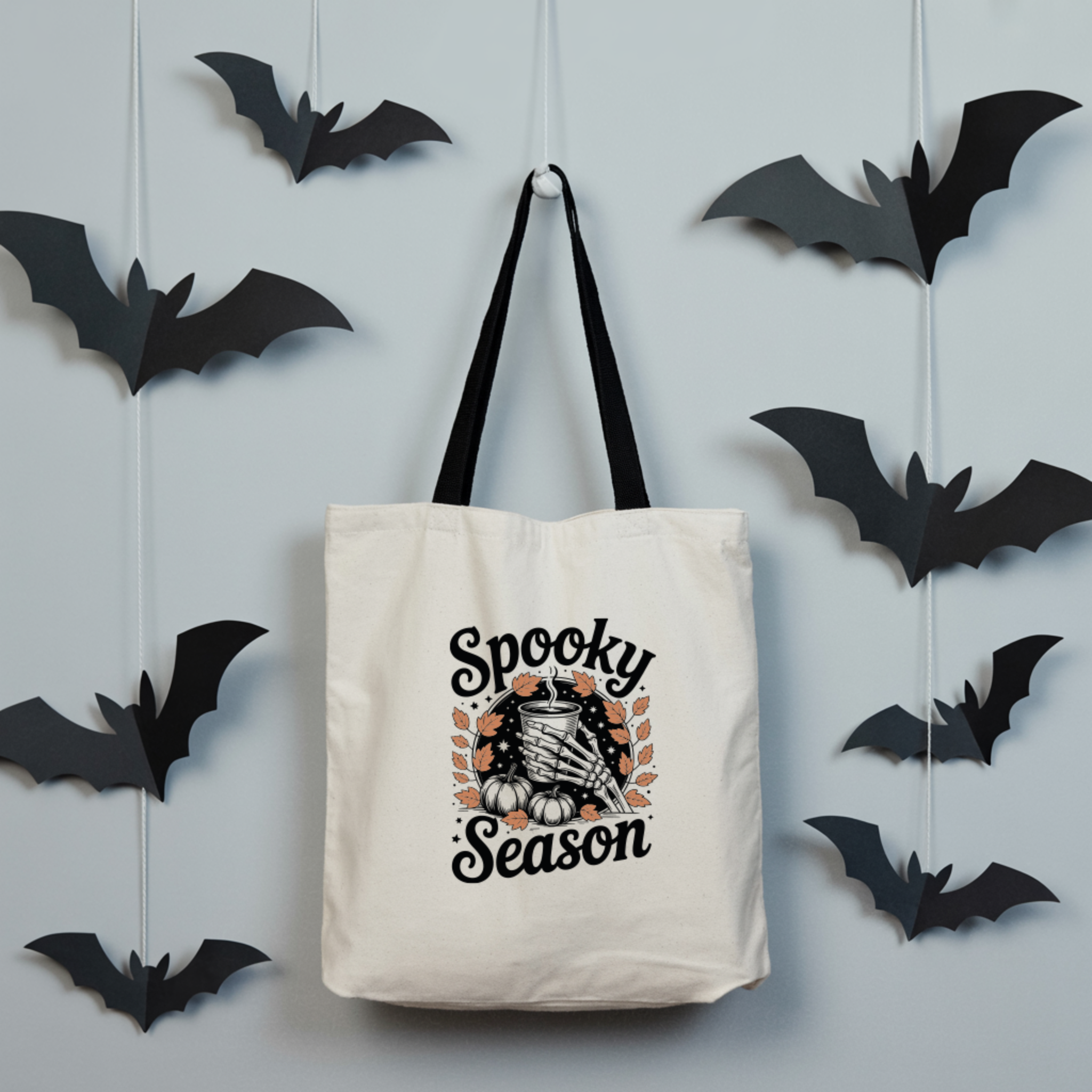 Tote Bag Spooky Season Halloween | Saco 100% Algodão 180g  | Coleção Halloween
