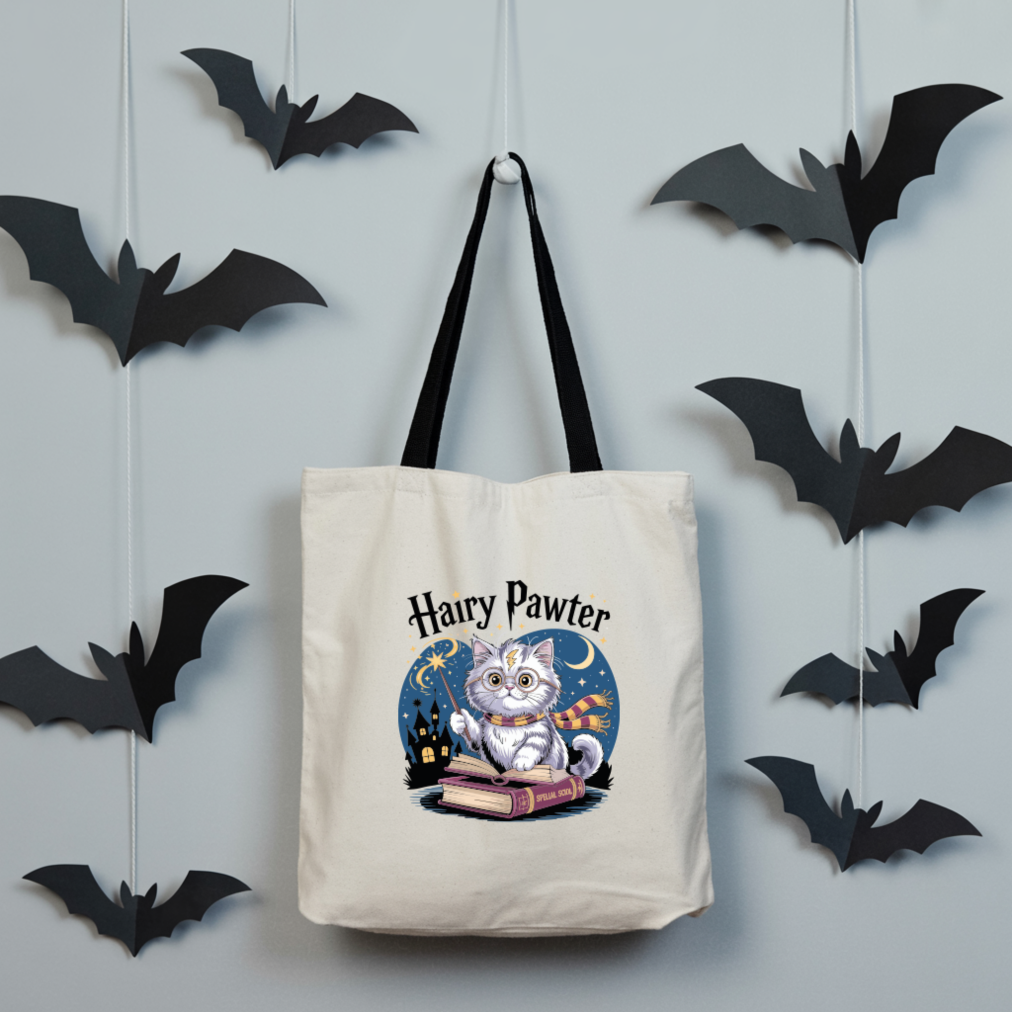 Tote Bag Halloween | Saco 100% Algodão 180g - Cat