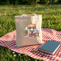 Tote Bag Pet Lovers "Books, Cats" | Saco Ecológico 180gm