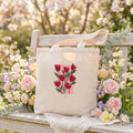 Tote Bag Floral "Tulipas" | Saco Algodão 180g - Coleção Florais