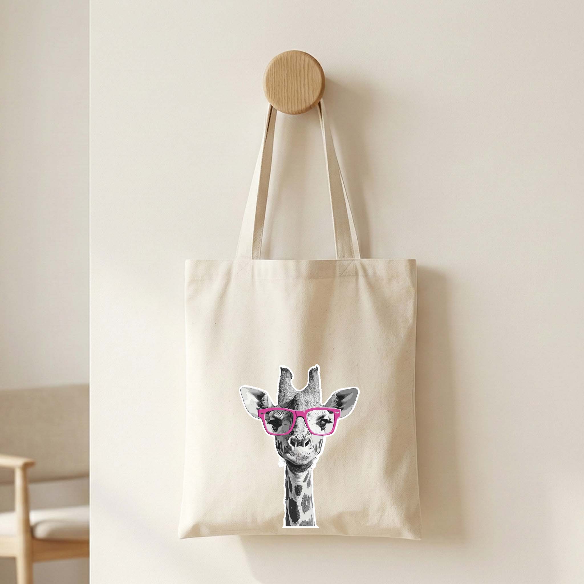 Tote Bag "Girafa" | Saco Algodão 180g - Ecobags