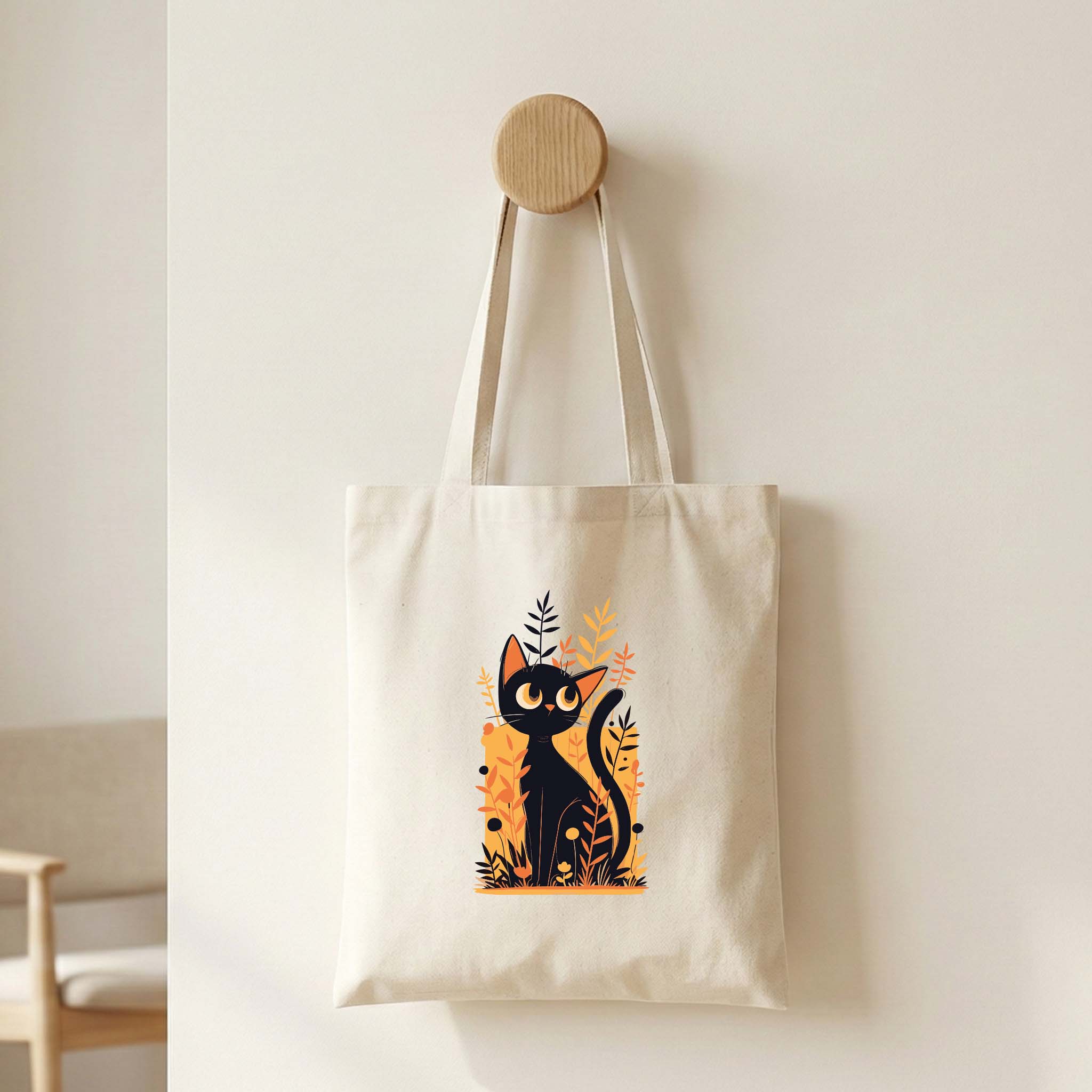 Ecobag Tote Bag "Gato" | Saco Ecológico 180g