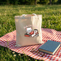 Tote Bag Pet Lovers "Books, Cats, Coffee" | Saco Ecológico 180g