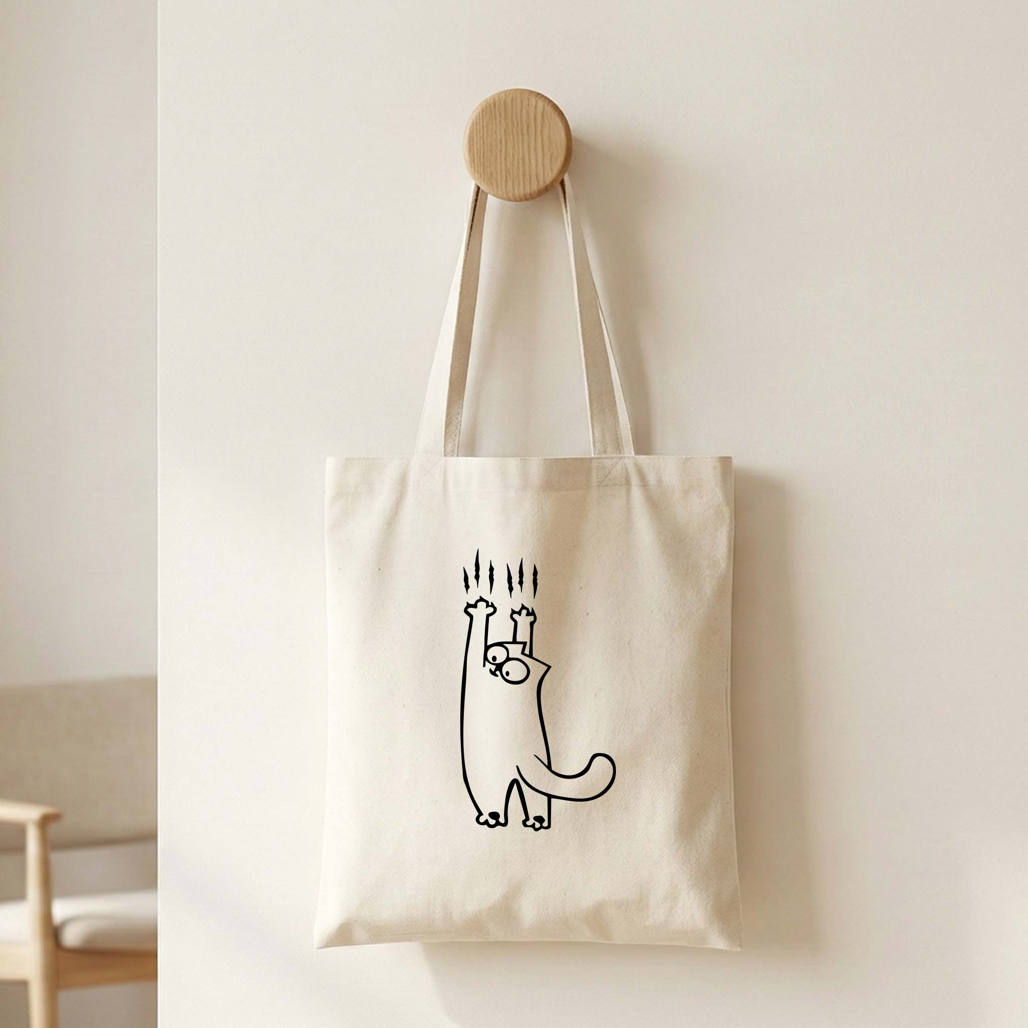 Tote Bag "Cat" | Saco Ecológico 180g - Ecobags