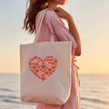 Tote Bag "Corações" | Saco Algodão 180g