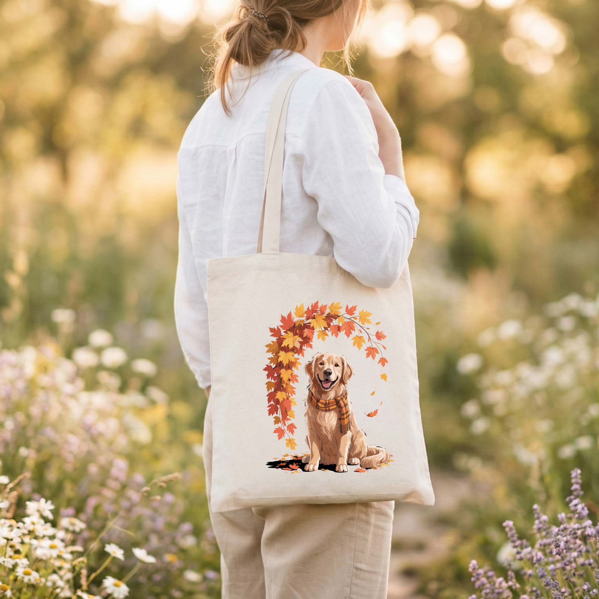 Tote Bag "Dogs Outono" | Saco Ecológico 180g - Ecobags