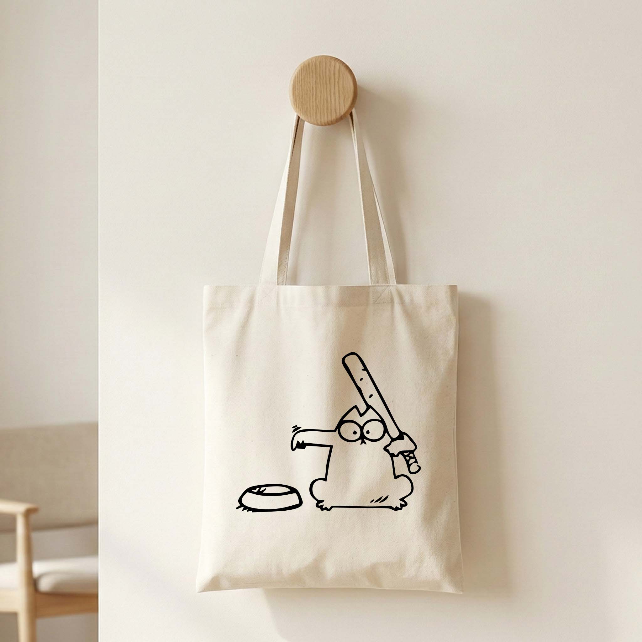 Tote Bag Pet Lovers "Gato" | Saco Ecológico 180gm - Gatos