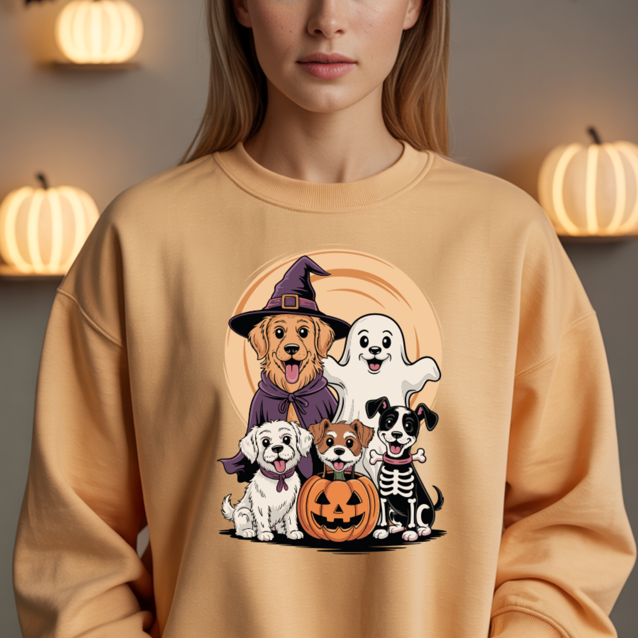 Camisola Dogs Halloween | Sweatshirt Premium 290g | Coleção Halloween