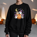 Camisola Cats Halloween Abóbora | Sweatshirt Premium  | Coleção Halloween