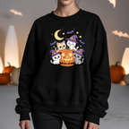 Camisola Cats Halloween Abóbora | Sweatshirt Premium  | Coleção Halloween