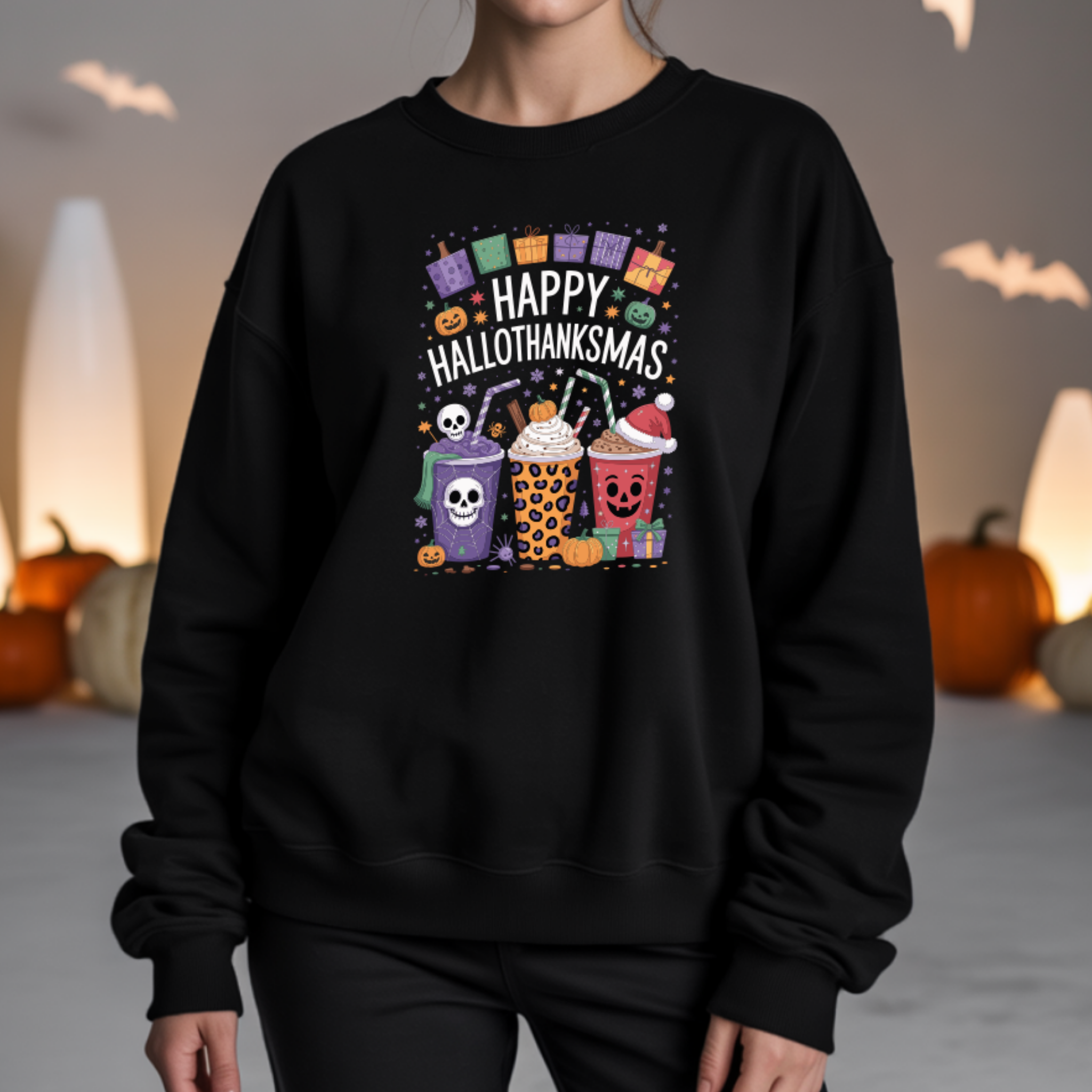 Camisola Happy | Halloween | Sweatshirt Premium - JM Collection