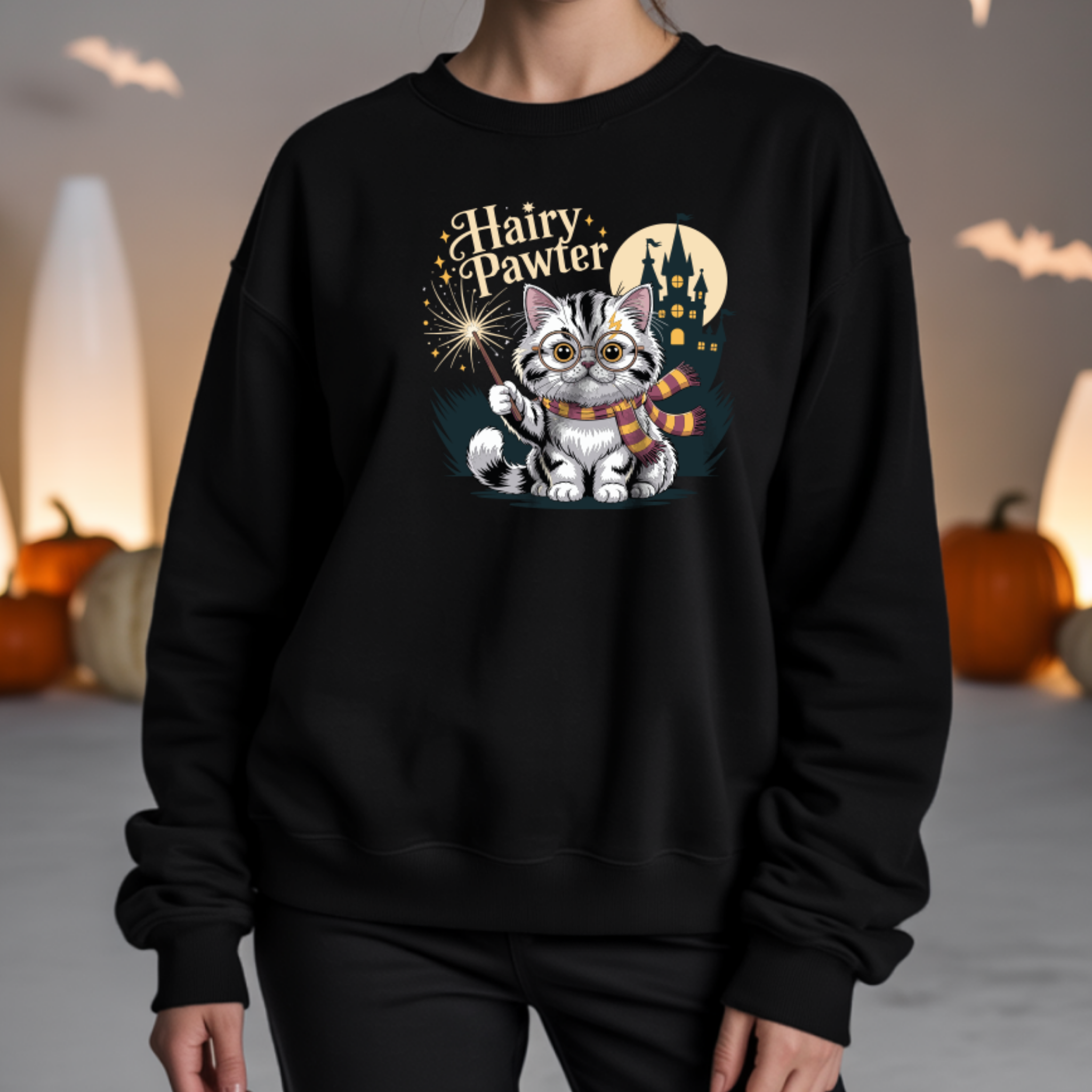 Camisola Cat  | Sweatshirt Premium  | Coleção Halloween