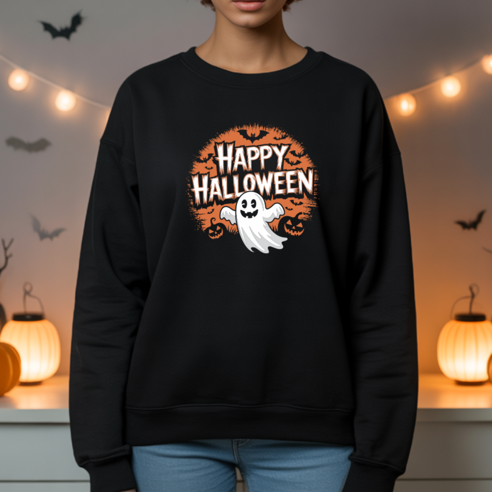 Camisola Happy Halloween | Sweatshirt Premium - JM Collection