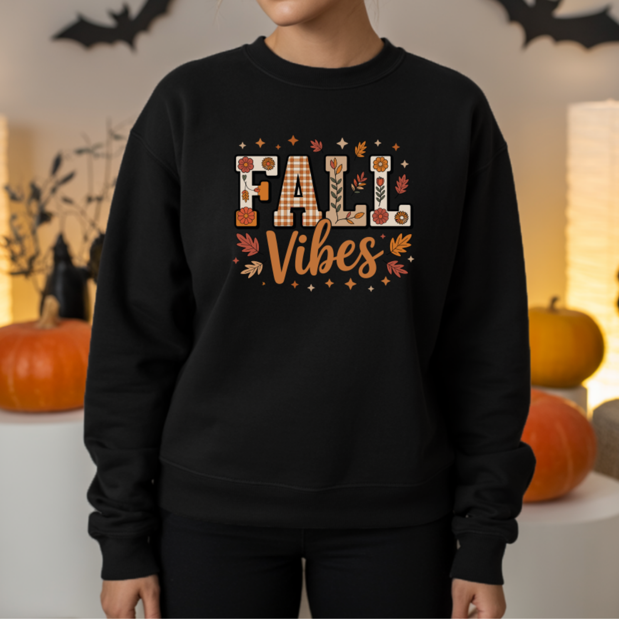 Camisola Fall Vibes | Sweatshirt Premium | Coleção Halloween