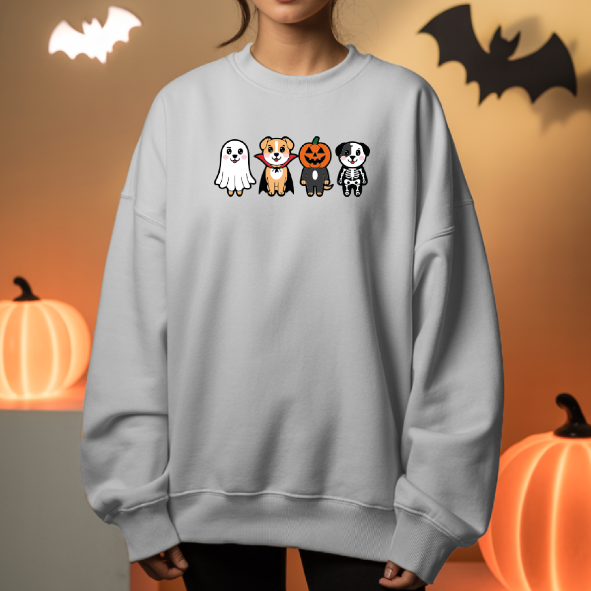 Camisola Dogs Halloween | Sweatshirt Premium | Coleção Halloween