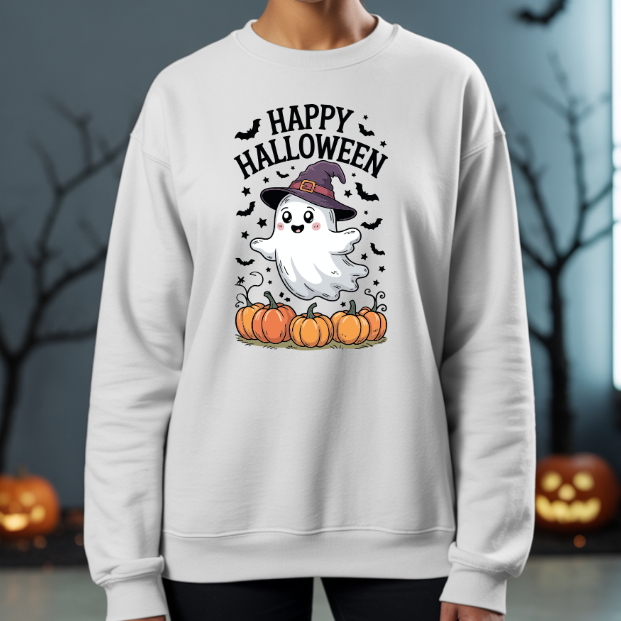 Camisola Happy Halloween | Sweatshirt Premium