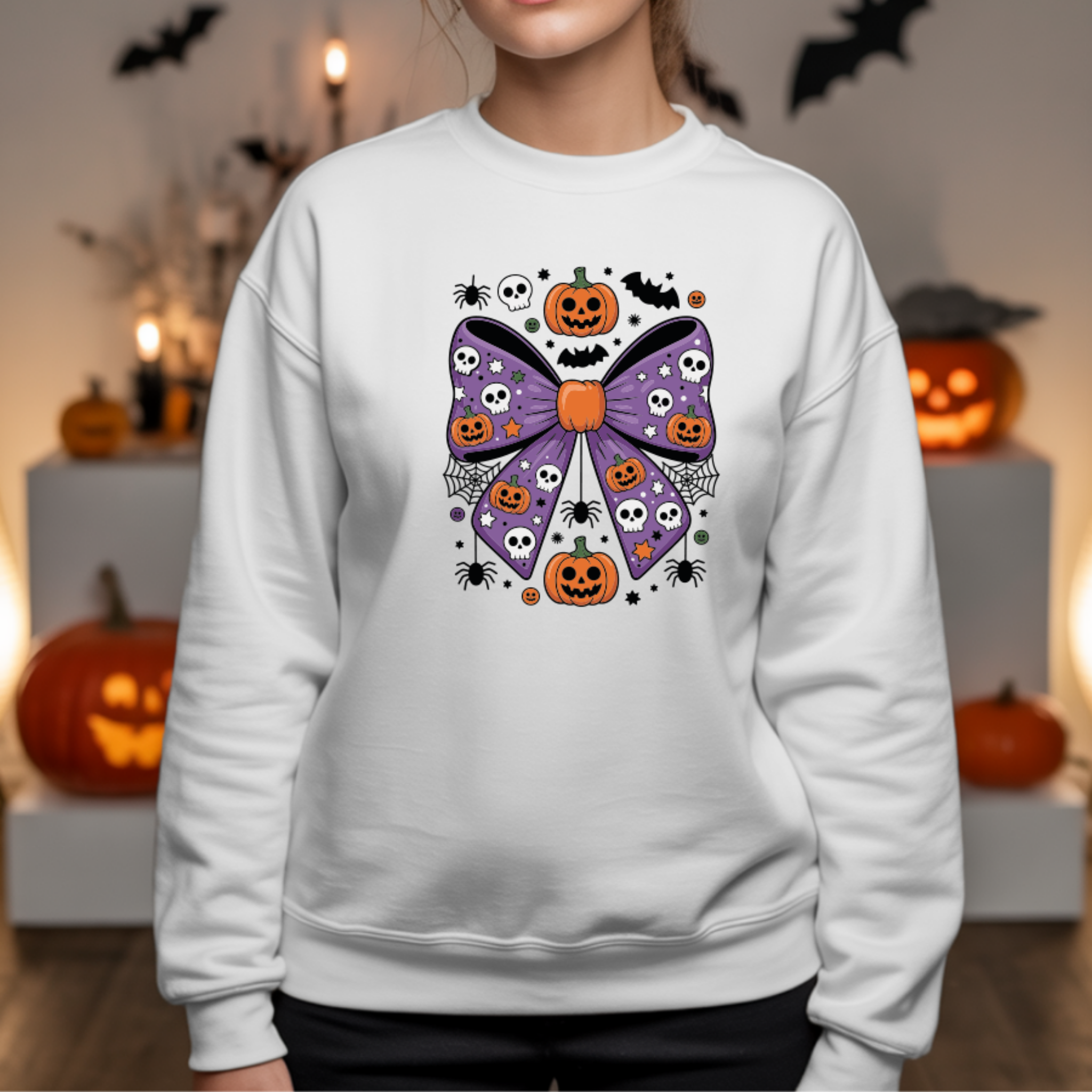 Camisola "Halloween Laço" | Sweatshirt Premium | Coleção Halloween
