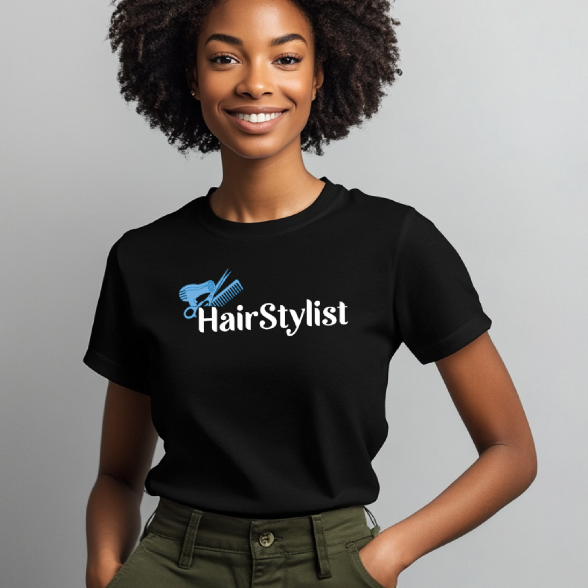 T-shirt Hairstylist - Coleção Profissões Cabeleireira - JM Collection