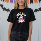 T-shirt Halloween Hey BOO - 100% Algodão - JM Collection