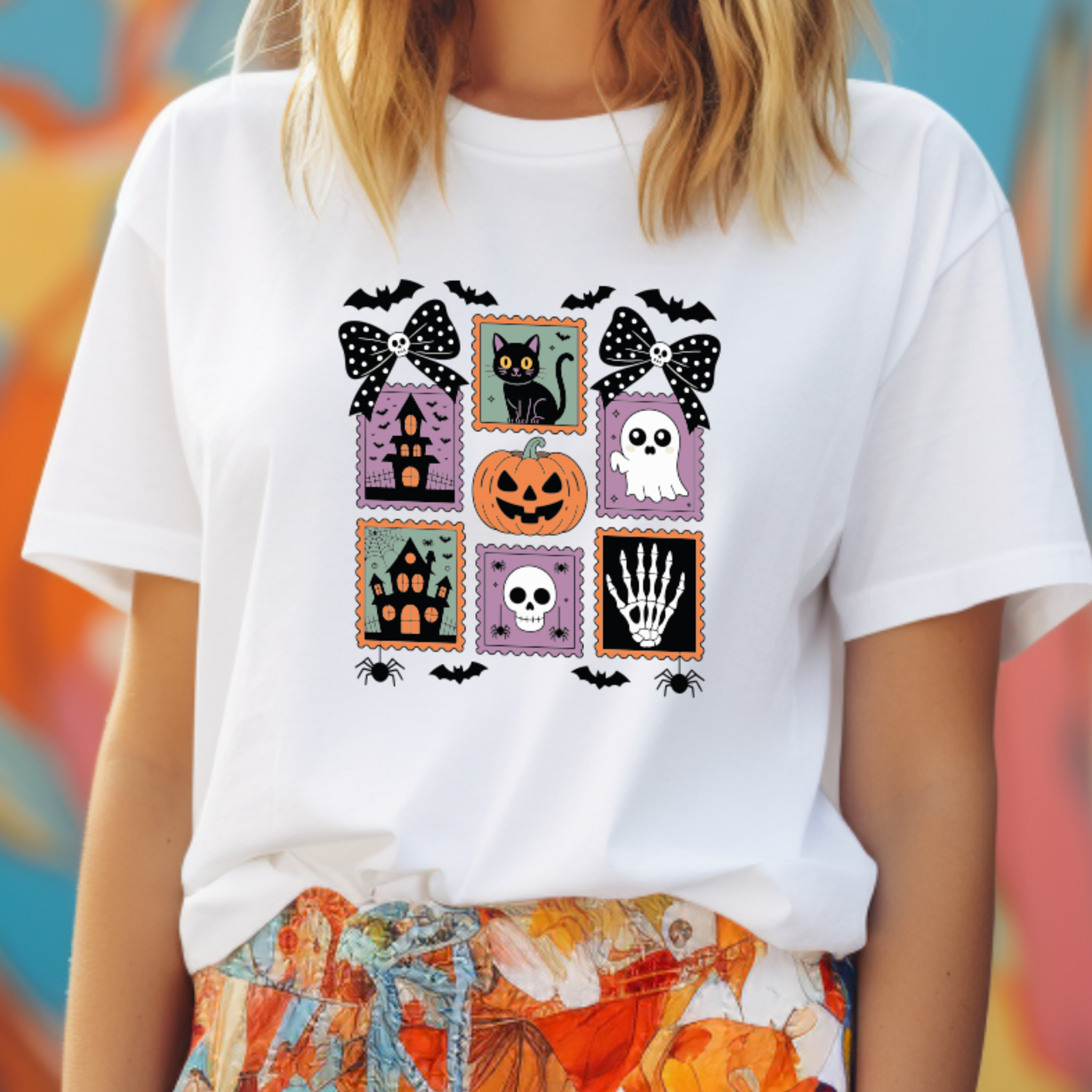 T-shirt Halloween - Cat - 100% Algodão - JM Collection
