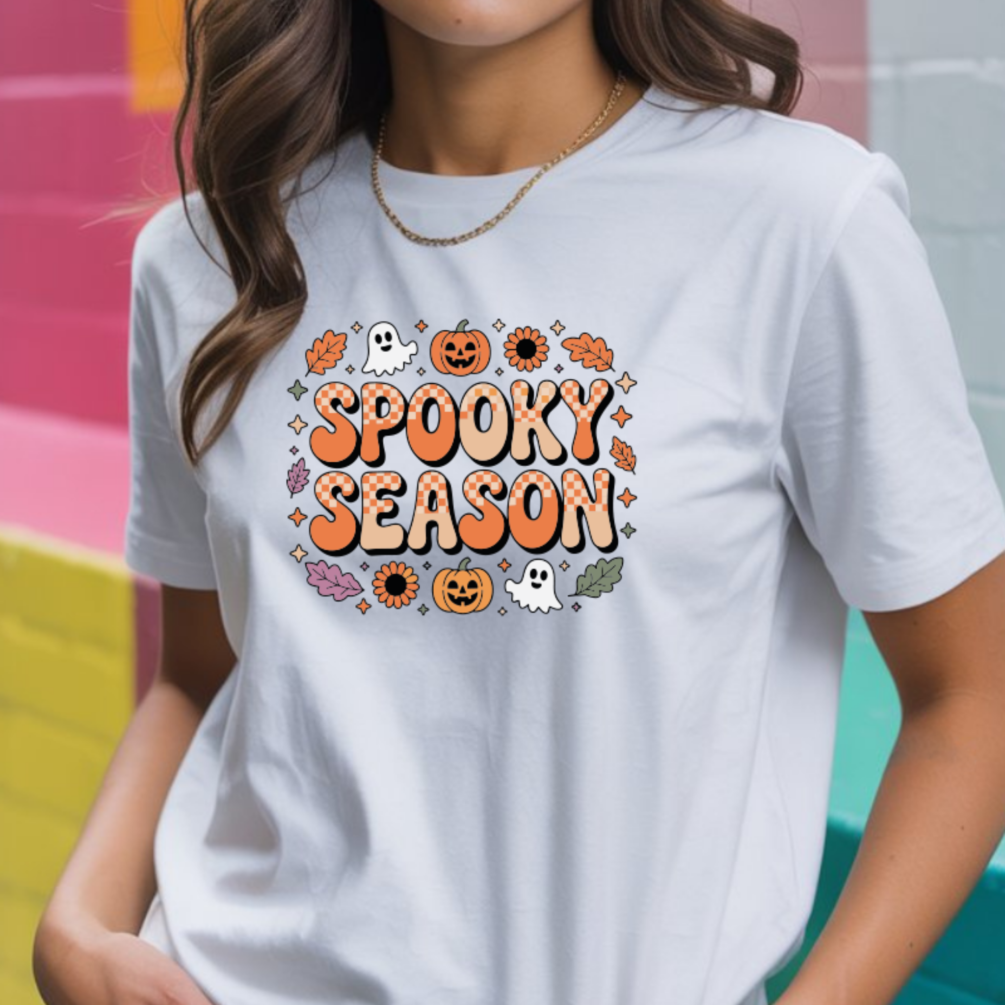 T-shirt Spooky Season Halloween - 100% Algodão